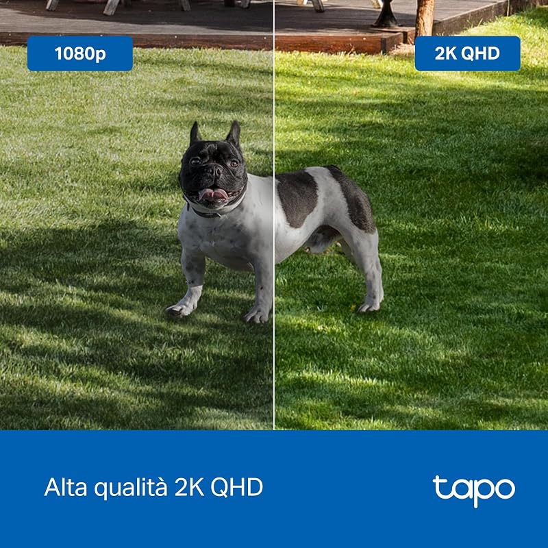 C425 2K Telecamera WiFi Esterno Senza Fili Batteria 300 Giorni, 4pz