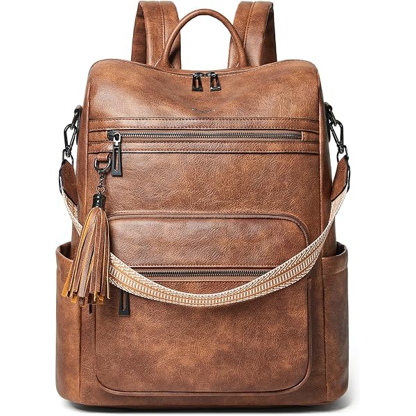 Amazon.com: Mroede Leather Laptop Backpack for Women, 15.6  display picture 2