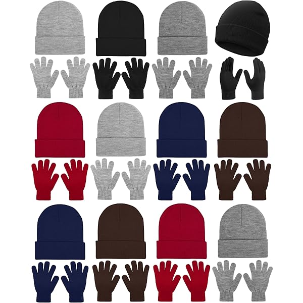 Preboun 24-Pack Sleeping Bags With Beanies & Gloves – Winter Warmth Kit For Camping Or Donation