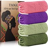 African Net Sponge Authentic African Exfoliating Net Sponge African Bath Sponge African Scrub Shower Wash Long Net Rag African Body Scrubber