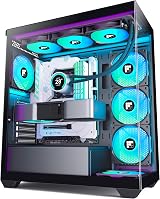 FOIFKIN F3 PC Case ATX Mid-Tower with 3 PWM ARGB Fans Black