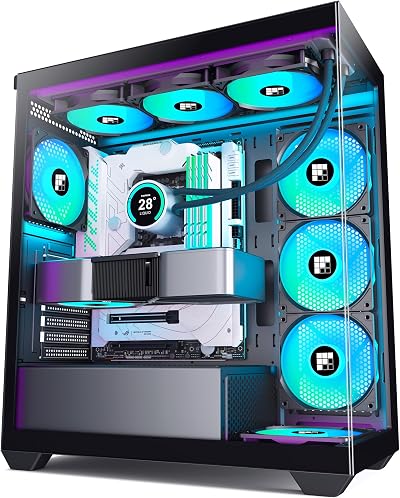 FOIFKIN F3 PC Case ATX Mid-Tower with 3 PWM ARGB Fans Black