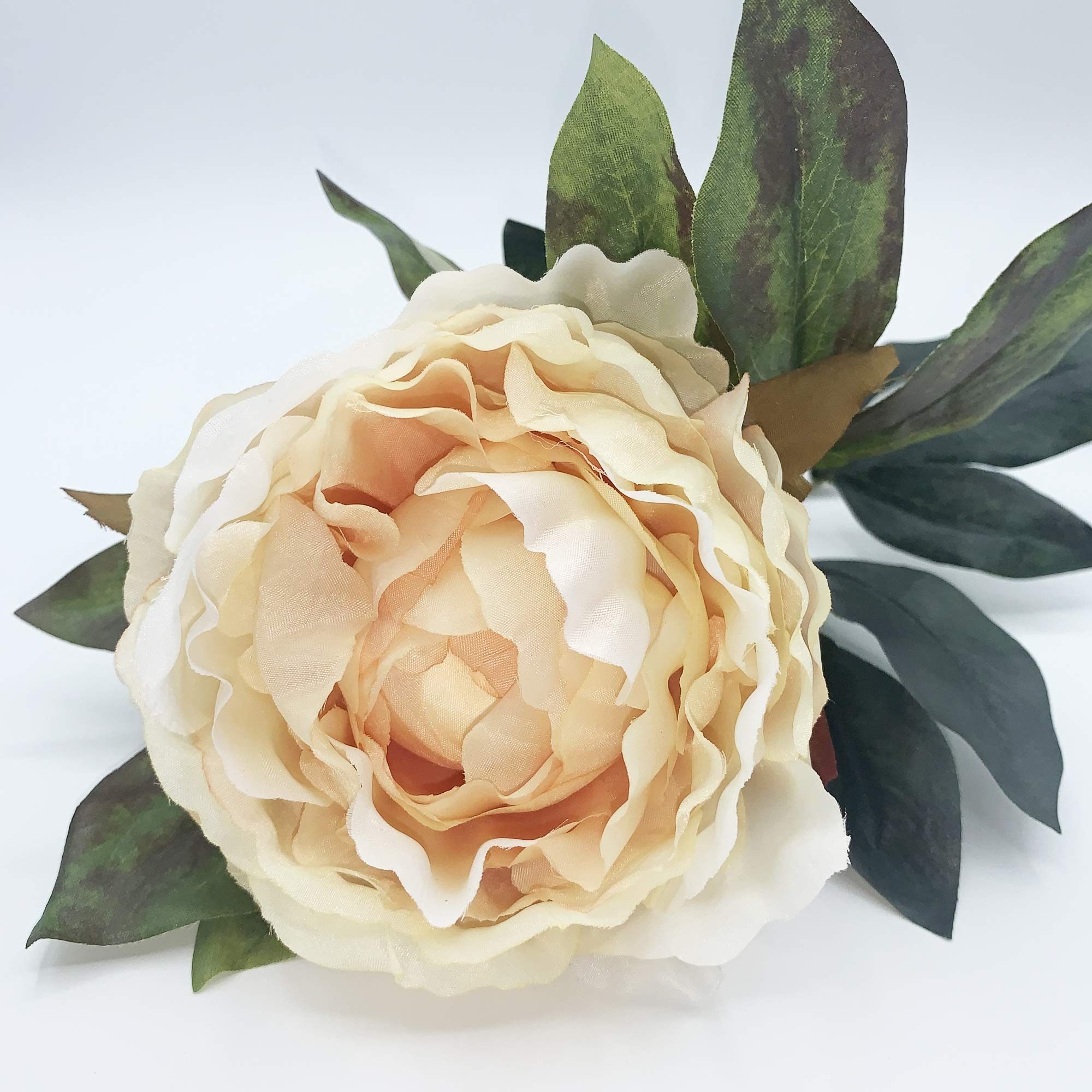 Wellhome Bouquet of Peony Fabric in Colour, Salmon 80 cm, Unit