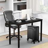 Hmseng Pc Stand Adjustable CPU Tower Stand with 4 Casters Fits Most PCs Black view 5