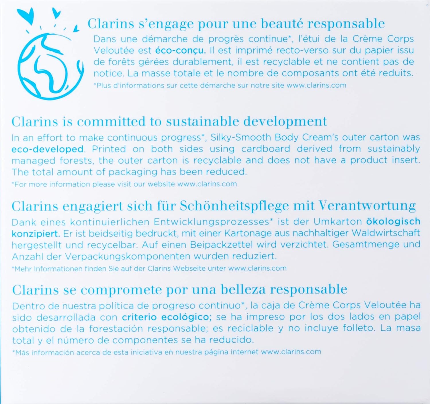 clarins silky smooth body cream