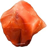 Carnelian Crystals and Healing Stones, 1 Piece Raw | Certified Healing Crystal Rough Rocks For Tumbling and DIY Projects Gifts - Positive Energy, Chakra Healing, Meditation