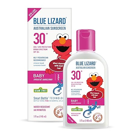Blue Lizard Australian Suncream, Baby SPF 30+, 5-Ounce