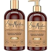 Shea Moisture Manuka Honey and Mafura Oil Shampoo and Conditioner For Extra Dry, Damaged Hair Formulated Without Sulfates, Si