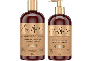 Shea Moisture Manuka Honey and Mafura Oil Shampoo and Conditioner For Extra Dry, Damaged Hair Formulated Without Sulfates, Si
