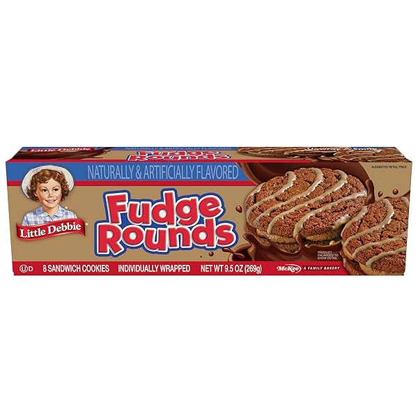 LITTLE DEBBIE FUDGE ROUNDS, 9.5 OZ