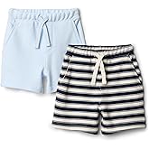 Amazon Essentials x Sofia Grainge Toddler and Baby Boys' Pull On Knit Shorts