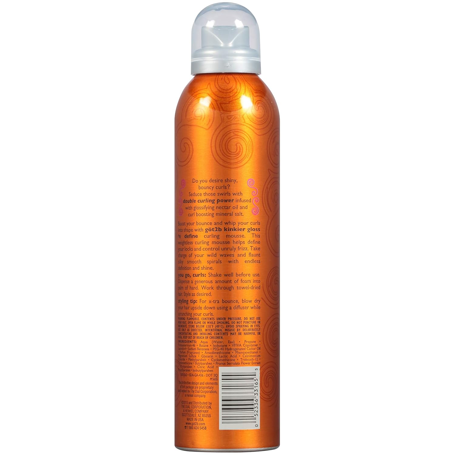 got2b Kinkier Gloss 'n Define Curling Mousse, 8 ounce : Hair Styling Mousses : Beauty