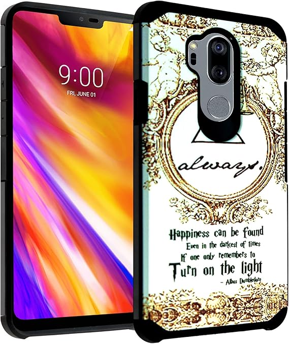 Amazon Com Harry Potter Lg G7 Case Lg G7 Thinq Cover Durarmor Dual Layer Hybrid Shockproof Slim Fit Armor Case Cover For Lg G7 Thinq Harry Potter Deathly Hallows