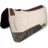 Southwestern Equine OrthoRide Made in USA Premium All Wool Build up, Saddle Pad Western, Classic Contour Saddle Pad, Ortho Pad Horse Saddle Pad, Saddle Blanket, 30x30 &amp; 31x32