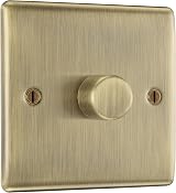British General BG Nexus Antique Brass Intelligent Dimmer 200W NAB81 2 Way