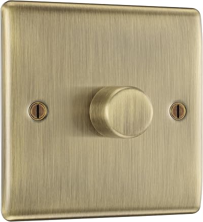 British General BG Nexus Antique Brass Intelligent Dimmer 200W NAB81 2 Way