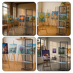 MOOFI Art Drying Rack with 36 Removable Shelves and
