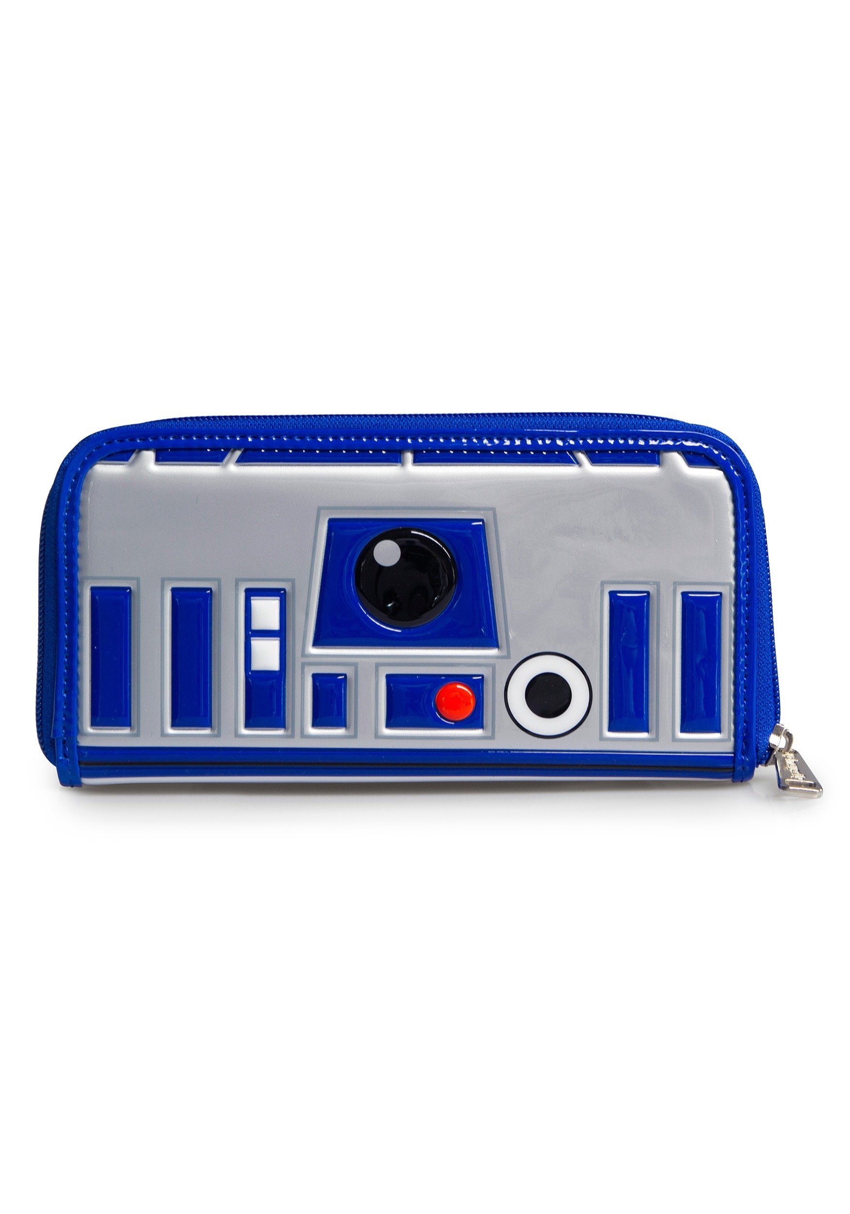 Loungefly R2D2 Wallet, Gray/Blue, One Size