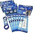Touch Up Cup Painting Kit - Includes 6 Paint Storage Containers, 1 Painters Tarp, 1 Paint Roller Cleaner Tool, 6 Brush 'n Roller Keepers, As Seen On Shark Tank Products