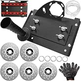 45 Degree Tile Chamfering Tool, Angle Grinder Stand with 5 PCS Grinding Disc Wheel Cutting Blades Gloves Chamfer Cutter Holder Attachments Adjustable 45&deg; Beveling Bracket Device Accessories