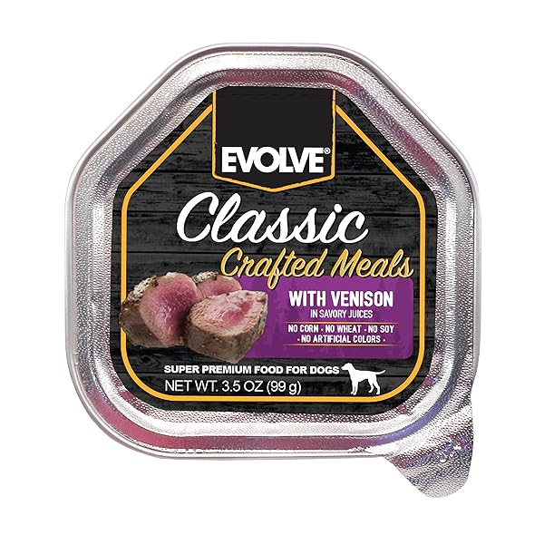 CLASSIC CRAFTED MEALS WITH VENISON WET DOG FOOD...