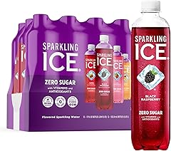 Sparkling Ice Purple Variety Pack, Flavored Water, Zero Sugar, with Vitamins and Antioxidants, 17 fl oz, 12 count (Black Rasp