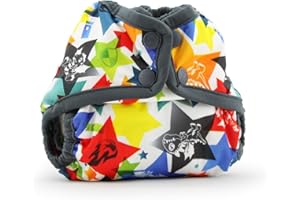Kanga Care Rumparooz Double Leg Gusset Reusable Cloth Diaper Cover Newborn Snap | Dragons Fly - Castle 4-15 lbs