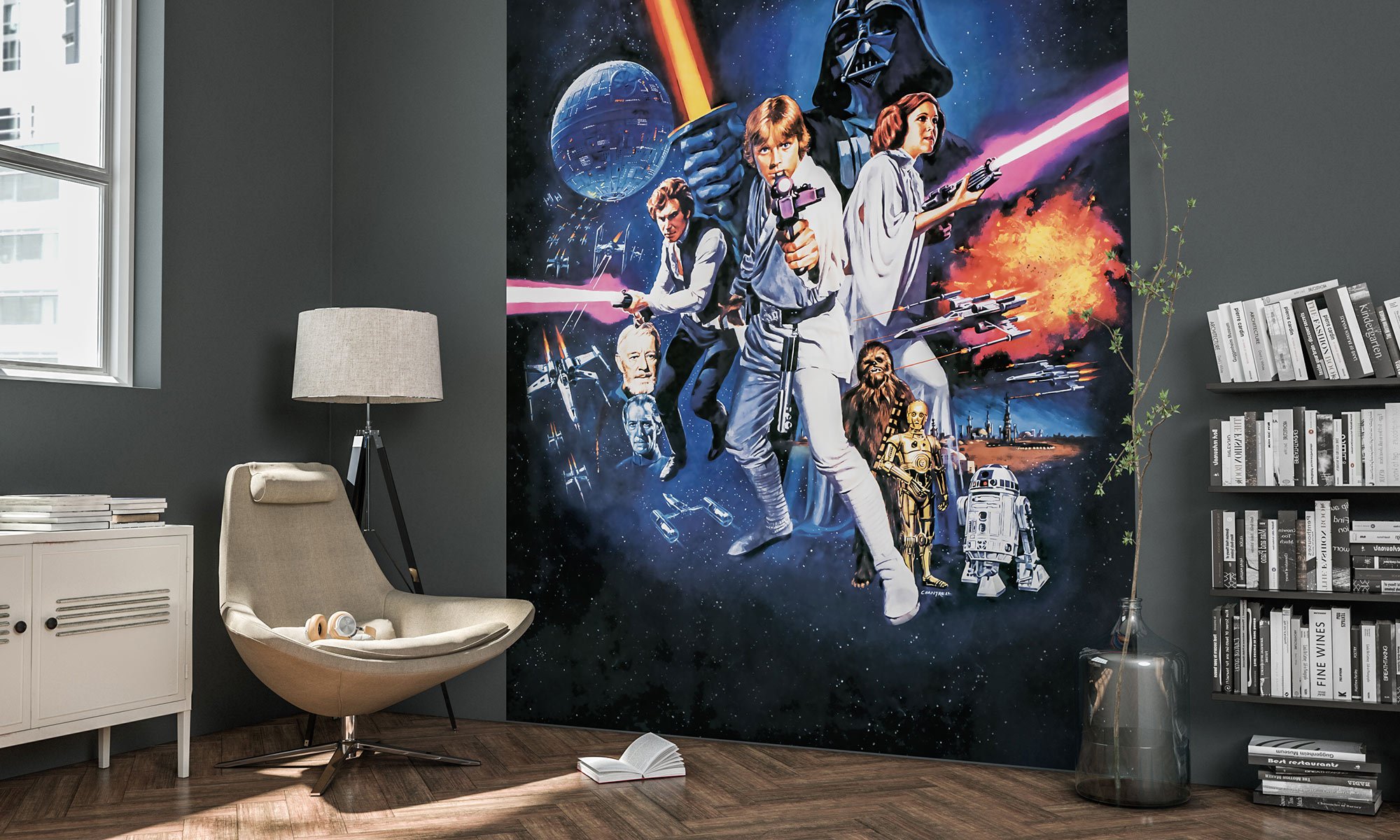Komar 026-DVD2 Star Wars Poster Classic 1 Wallpaper, Assorted Colours
