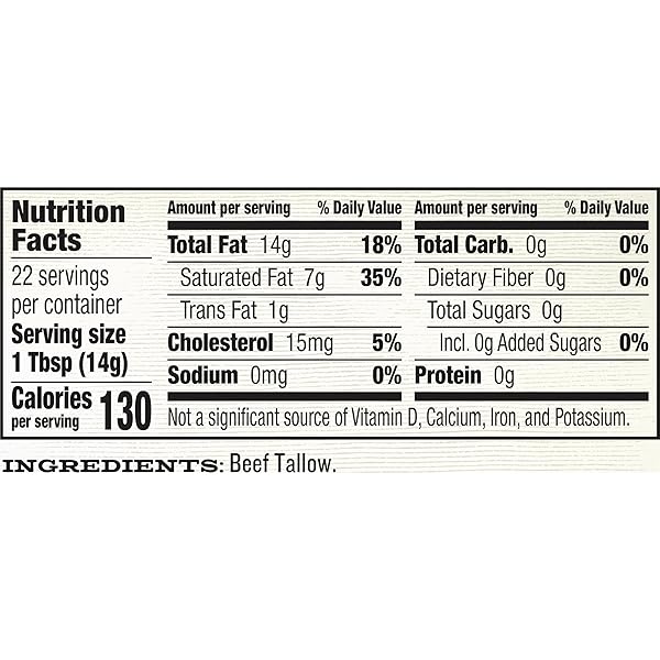 EPIC BEEF TALLOW, GRASS-FED, KETO FRIENDLY, WHOLE30, 11OZ JAR