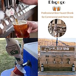 Dbgogo 4-1/8'' Draft Beer Faucet Shank, 1/4'' Beer
