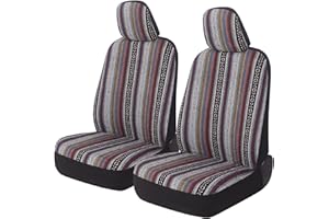 AUTOYOUTH Universal Auto Baja Saddle Blanket Bucket Seat Cover Weave Aztec Tribal Ethnic Navajo Print Stripe Car Seat Accesso