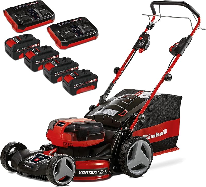 Einhell 36V Cordless Lawn Mower 47cm 75L Battery Pack Twin-Charger PXC