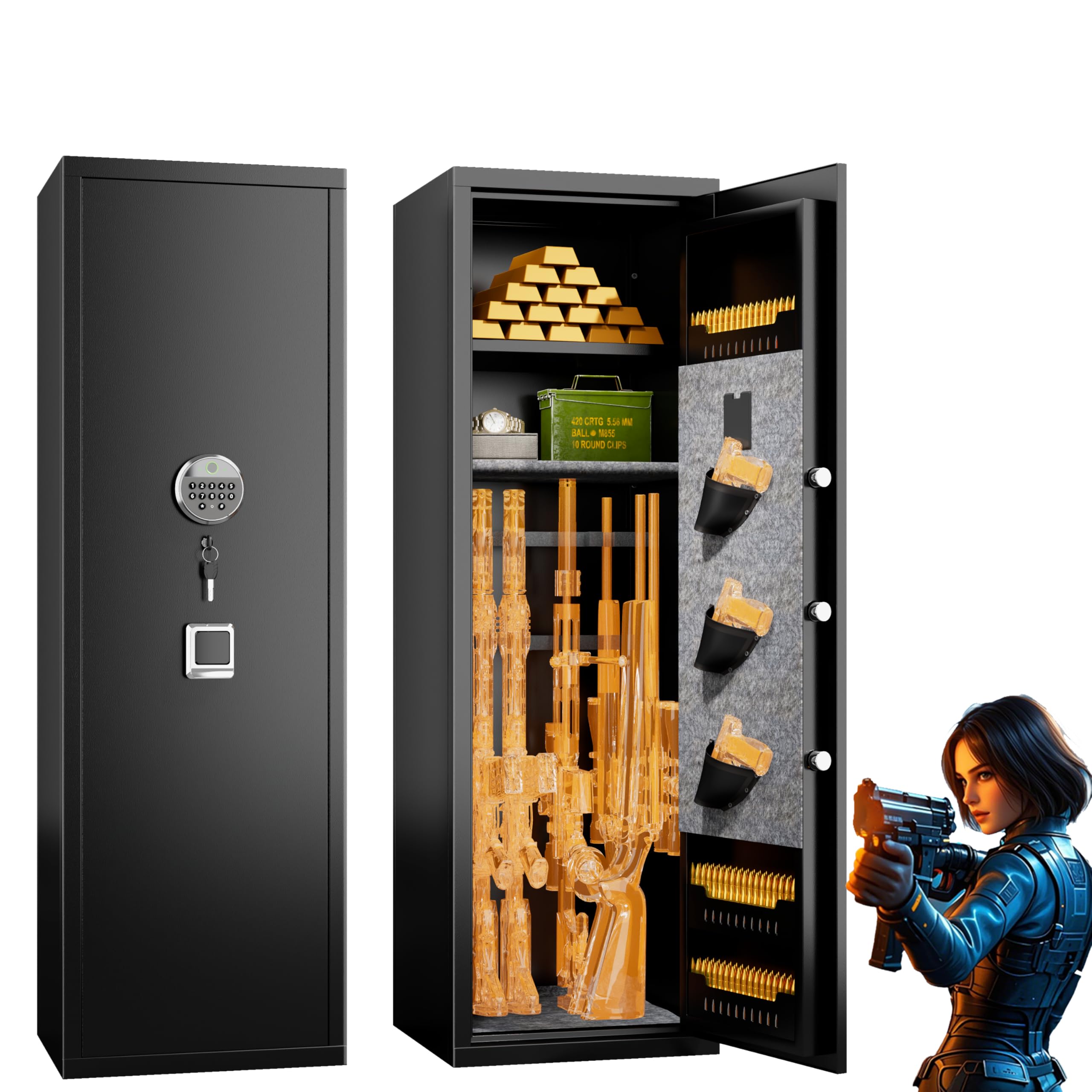 Metallitrend 8-12 Fingerprint Gun Safe - Best Price $169.99