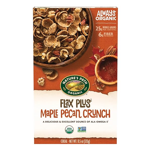 NATURE’S PATH ORGANIC FLAX PLUS MAPLE PECAN CRUNCH...