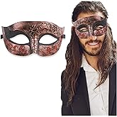 Masquerade Mask For Men Antique Look Mask for Halloween, Venetian Party, Masquerade Party, & Masquerade Ball