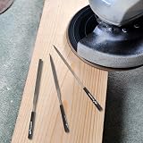 Eruinfang 10pcs Needle Diamond File Set Black 140x3mm for Wood Metalworking view 4
