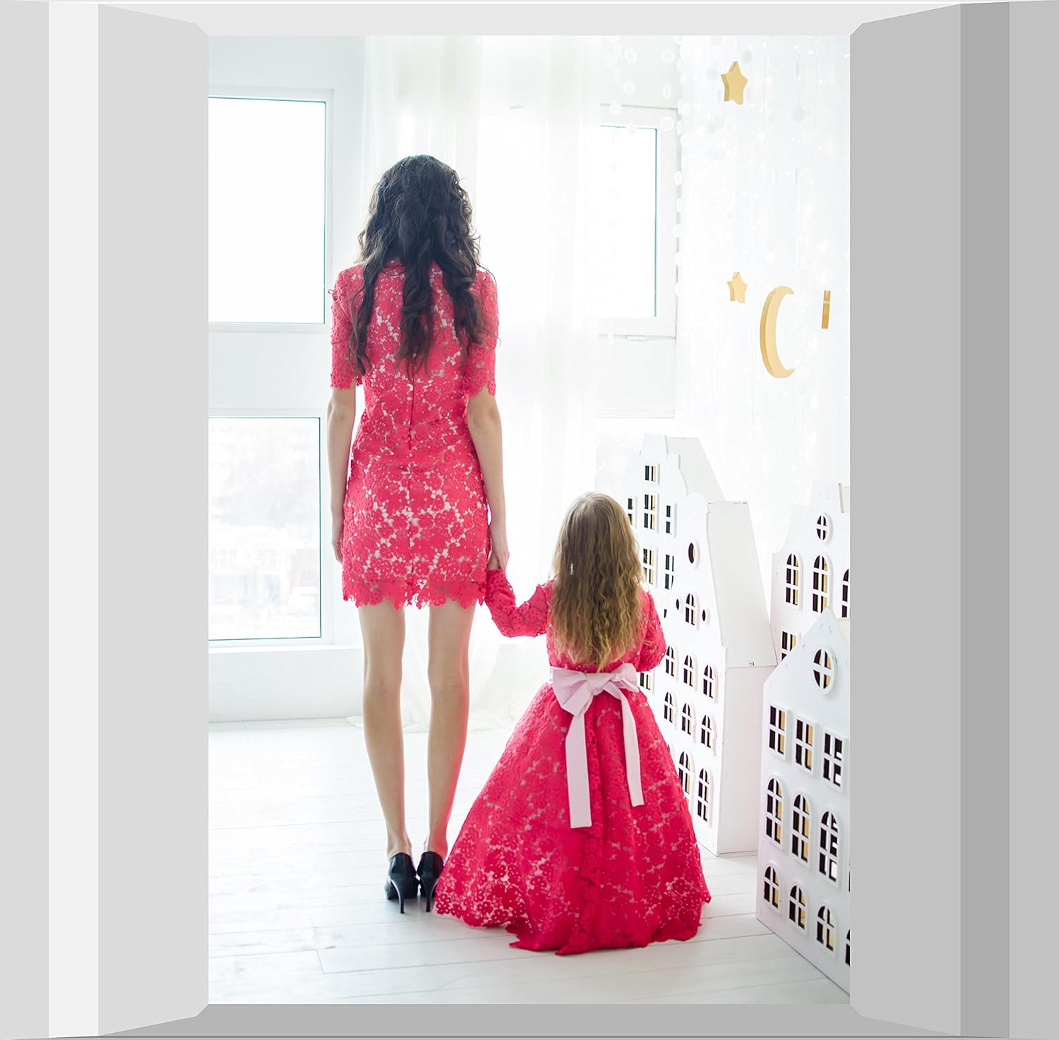 crimson flower girl dresses