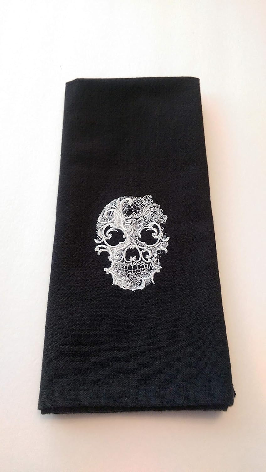 Amazon Com Halloween Skull Kitchen Tea Towel Halloween Decor