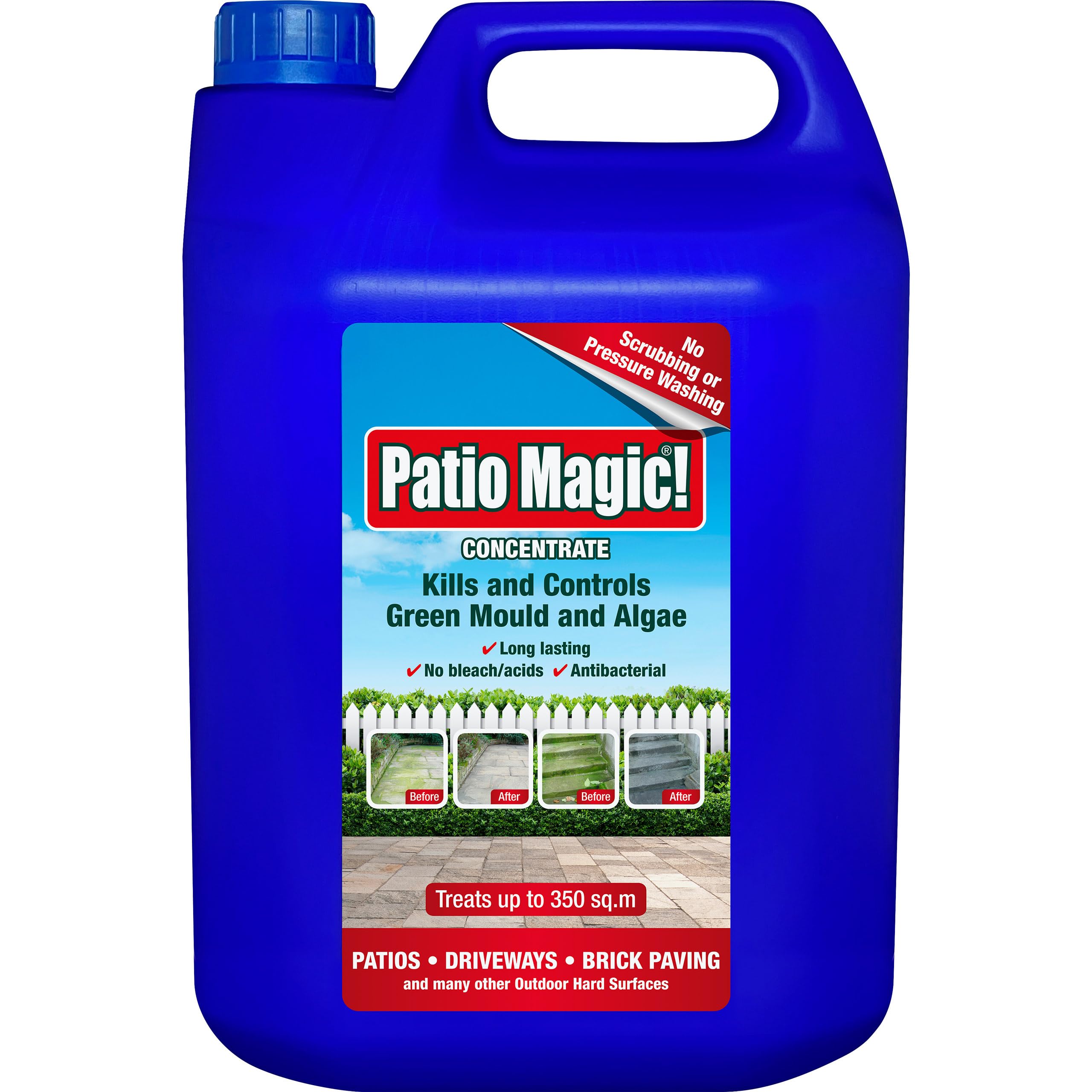 Patio Magic! Concentrate: Ideal Patios, Paths And Driveways (Kills Algae And Lichens), 5 Litres — image 1