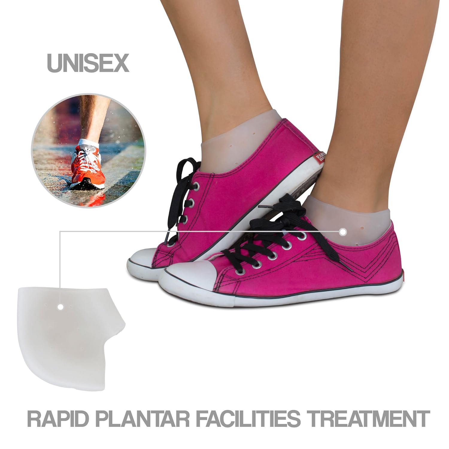 Heel Supports For Heel Pain, Strong Heel Cups For [Fast Heel Pain Relief], Breathable Heel Protectors For Plantar Fasciitis, Blisters, Spur Relief, And Silicone Pads For Men And Women : Beauty