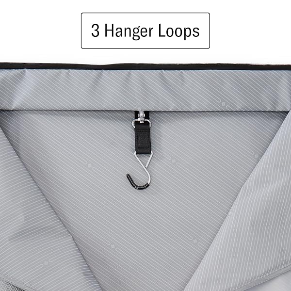 SAMSONITE UPLIFT 23” BIFOLD GARMENT BAG – INCLUDES WET POCKET AND STACKIT STRAP™ BI-FOLD BAR TO PREVENT CREASES – TRI-FOLD BAR OPTION FOR LONGER ITEMS – DESIGNED FOR ULTRA LIGHT TRAVEL – BLACK