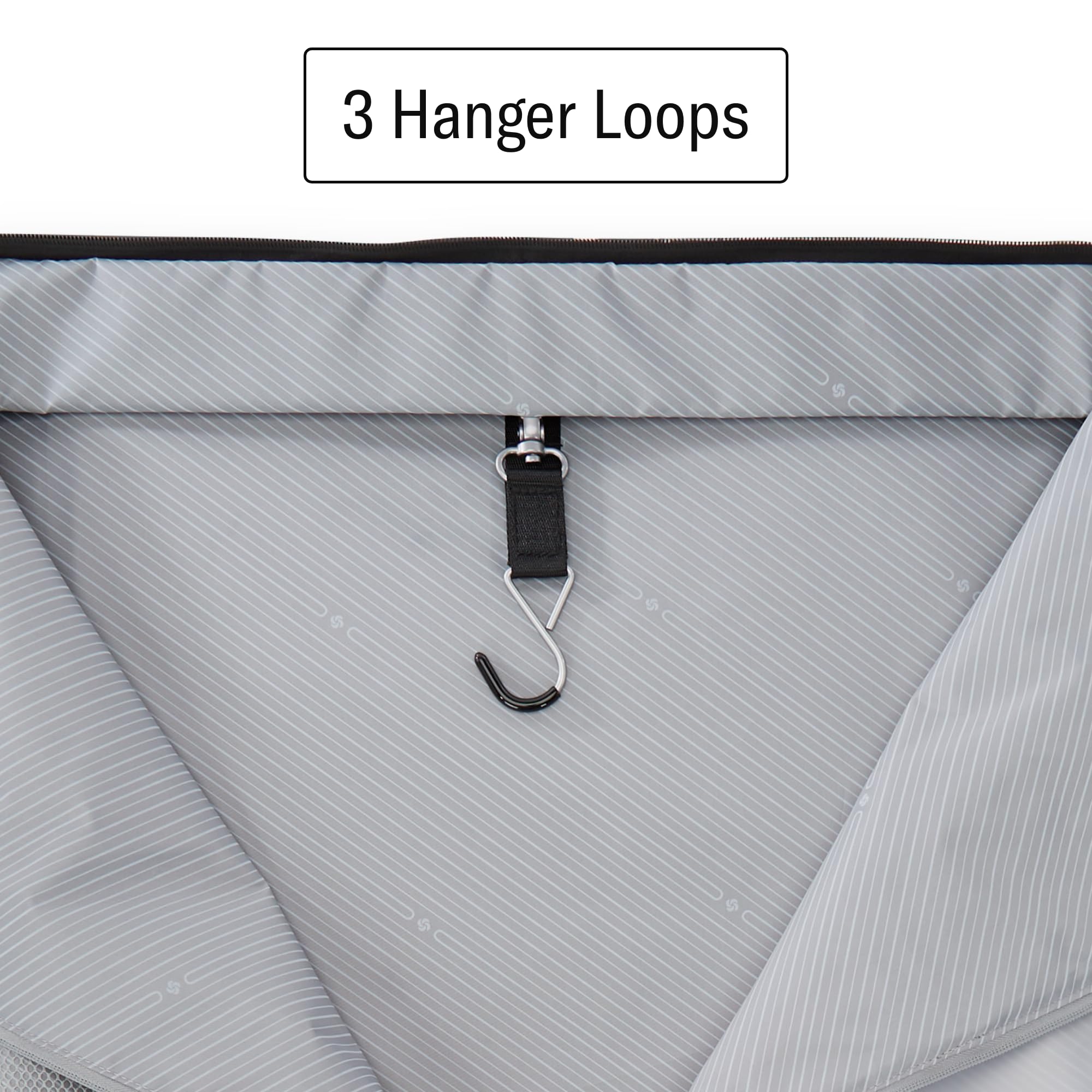 Samsonite UpLIFT 23” Bifold Garment Bag - Includes Wet Pocket and StackIt Strap™ Bi-Fold Bar To Prevent Creases - Tri-Fold Bar Option For Longer Items - Designed For Ultra Light Travel - Black