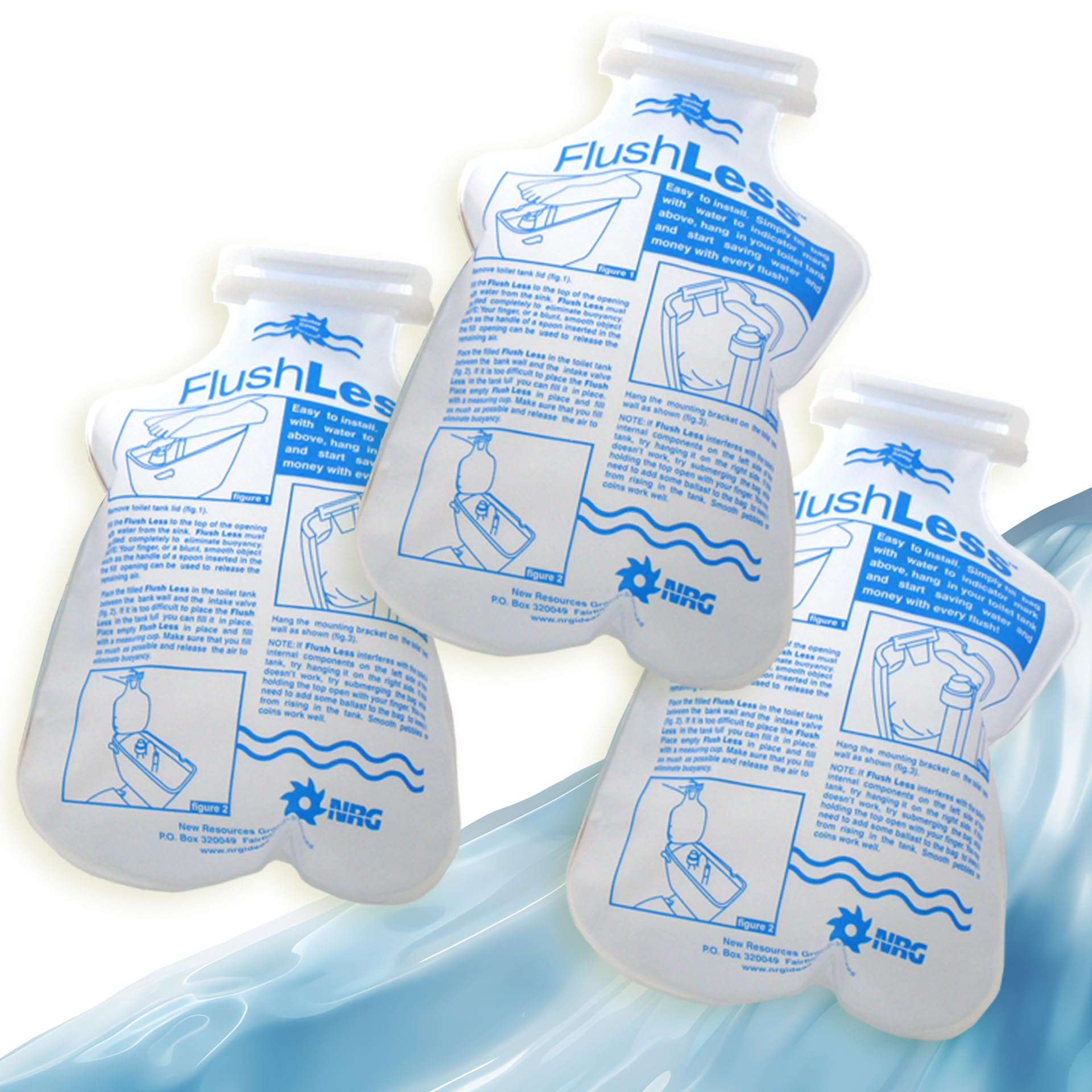 Photo 1 of Toilet Tank FlushLess water Bank displacement bladder bag for toilet, Bathroom Water Saving Device