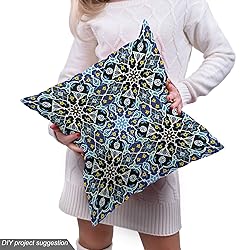 Ambesonne Moroccan Fabric by The Yard, Bohemian