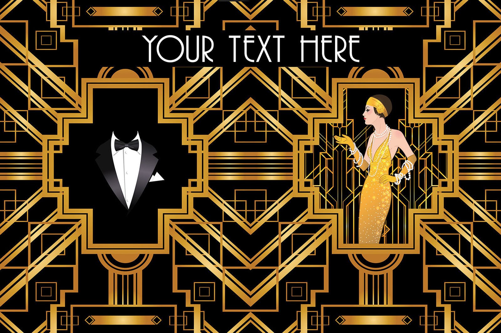 HUGE GATSBY BACKGROUND BACKDROP SCENE SETTER LARGE PRINT 3m x 2m (2 pieces) THEMED BACKGROUND PARTY SCENE SETTER PHOTO BACKGROUND BACKDROP LARGE PRINT 1.5m x 2m MAKES IMPACT