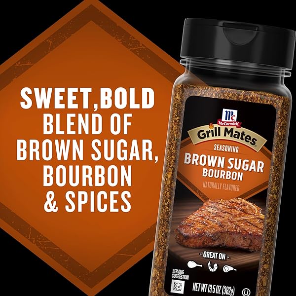 MCCORMICK GRILL MATES BROWN SUGAR BOURBON SEASONING, 13.5 OZ
