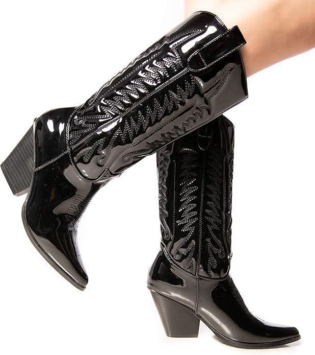 cape robbin southern bell patent boot