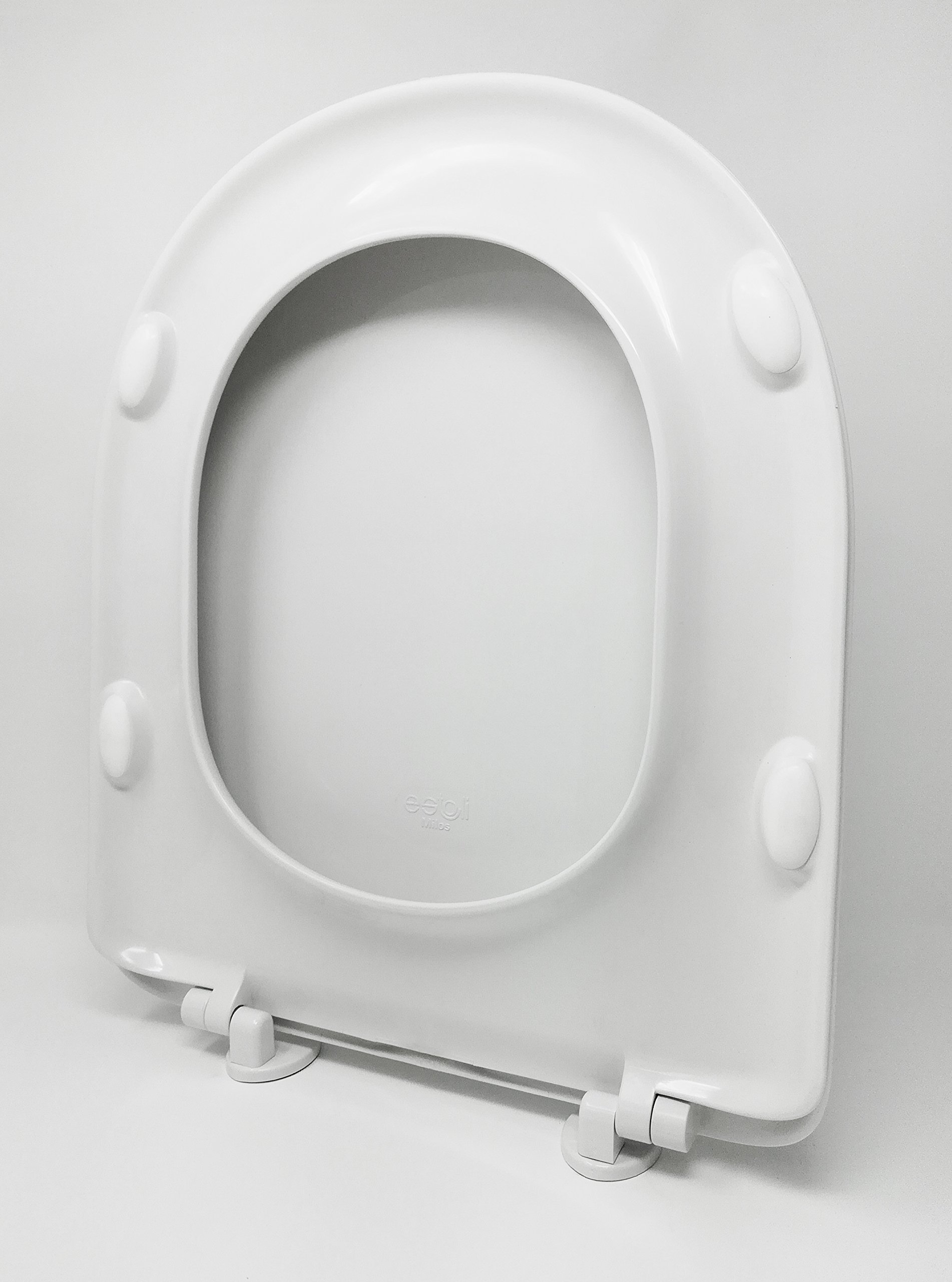 WC TOILET SEAT COMPATIBLE DU SHAPE ROUND FRONT ADJUSTABLE