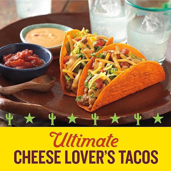 OLD EL PASO STAND ‘N STUFF BOLD NACHO CHEESE FLAVORED TACO SHELLS, GLUTEN FREE, 10 CT, 5.4 OZ