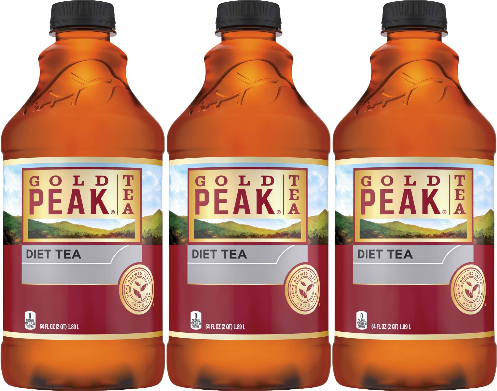Gold Peak Diet Tea, 64 Fl Oz (Pack of 3, Total of 192 Fl Oz)